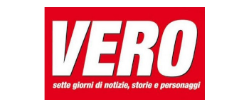 Logo della rivista nazionale Vero che ha intervistato l’esperto di coaching Matt Traverso, simbolo di credibilità, riconoscimento mediatico e autorevolezza della scuola di coaching Comediventarecoach